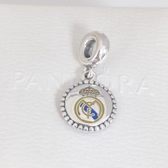 Pandora Real Madrid CF / Madrid Soccer Futbol Dangle Charm S925 Silver with box - Picture 2 of 9